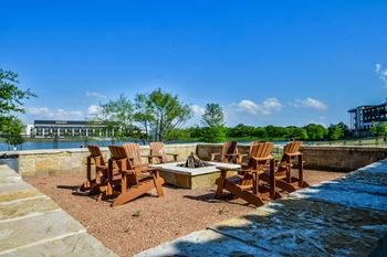 Lakeside Fire Pit and Seating Area